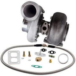 O'Reilly Auto Parts – Universal GT45 GT45R Turbo Turboloader 600+ HP + Oil Feed Line