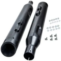 O'Reilly Auto Parts – 4" Black Slip On Muffler Exhaust for Harley Touring Ultra Classic 2017-2020