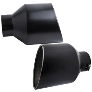 O'Reilly Auto Parts – 2pcs Stainless Steel Exhaust Tip 5" Inlet 10" Outlet 15" Long Bolt-on Tailpipe