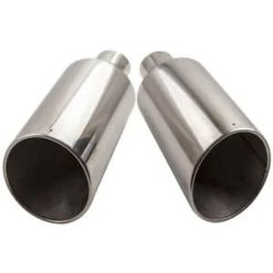 O'Reilly Auto Parts – 2x Weld On 8"Outlet -4"Inlet -18"Length Angle Cut Stainless Steel Exhaust Tip