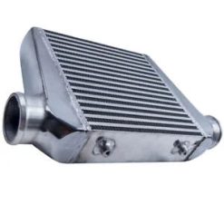 O'Reilly Auto Parts – Universal Aluminum Polished 3" Intercooler Forward Mount 18"X13"X3" Tube & Fin USA