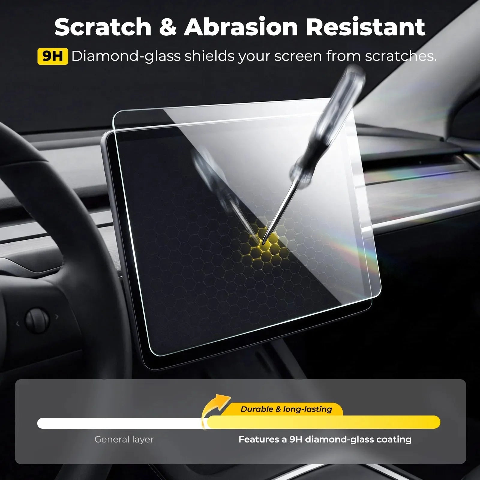 O'Reilly Auto Parts – Tempered Glass Screen Protector (15.4 inch) for Tesla Model 3 Highland 2024-2026/ Y Juniper 2025 Auto Add-ons - Image 6