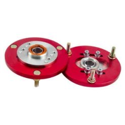 O'Reilly Auto Parts – 2pcs Coilover Pillowball Camber Top Mounts Forward Camber Plate for BMW E36 Red
