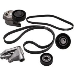 O'Reilly Auto Parts – 6Pcs 2xBelt Tensioner 2xPulley 2xBelt Bundle for BMW E34 E36 E38 E39 11281748131