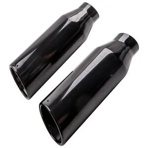 O'Reilly Auto Parts – 2.5" Inlet Exhaust tip 4" Outlet 12" Long bolt on Pipe Tailpipe for Truck Black