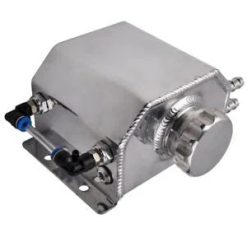O'Reilly Auto Parts – 1L Radiator Coolant Overflow Bottle Recovery Oil Catch Can Universal Aluminum