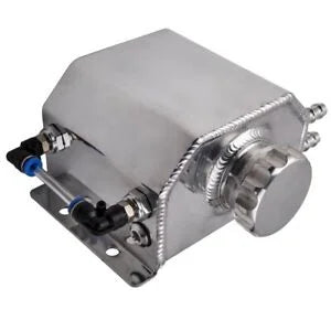 O'Reilly Auto Parts – 1L Radiator Coolant Overflow Bottle Recovery Oil Catch Can Universal Aluminum