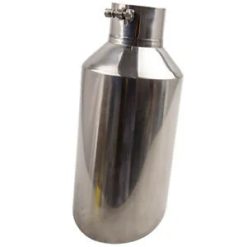 O'Reilly Auto Parts – Weld On 8"Outlet -4"Inlet -18"Length Angle Cut Stainless Steel Truck Exhaust Tip