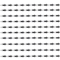 O'Reilly Auto Parts – Nylon Black fender bumper fastener Auto clips(N803946S)- 100Piece