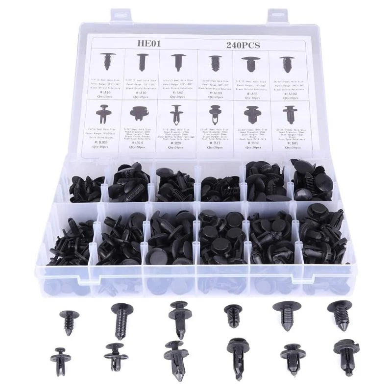 O'Reilly Auto Parts – Car Push Pin Rivet Trim Clip Panel Retainer Bundle for Chrysler -240 Pcs