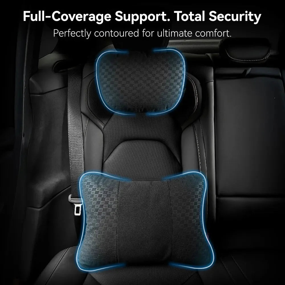 O'Reilly Auto Parts – Car Neck Pillow & Lumbar Pillow Bundle with Adjustable Strap Washable Car Add-ons - Image 4