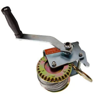 O'Reilly Auto Parts – 26ft 600lbs Hand Winch Steel Cable Crank Gear Winch ATV Boats Trailer Heavy Duty