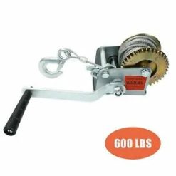 O'Reilly Auto Parts – 600 LBS Steel Cable Hand Winch Crank Gear Winch ATV Boat Trailer Heavy Duty