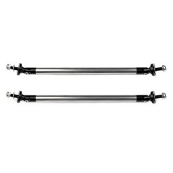 O'Reilly Auto Parts – Black Aluminum Forward Metal Sanded Splitter Rods Support Stabilizer (E10493701CP）For Universal – 2 Piece