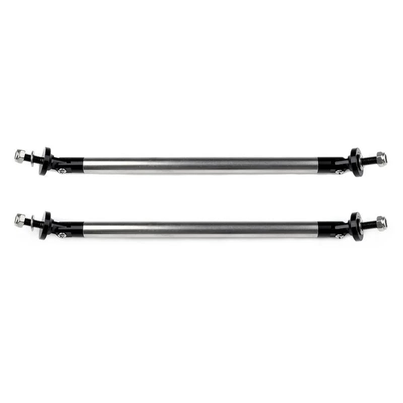 O'Reilly Auto Parts – Black Aluminum Forward Metal Sanded Splitter Rods Support Stabilizer (E10493701CP)For Universal – 2 Piece
