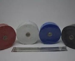 O'Reilly Auto Parts – USA THERMAL EXHAUST WRAP HEADER PIPE HEAT INSULATION ROLL DEI 2" x 50FT + 6 TIES