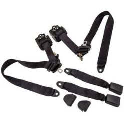 O'Reilly Auto Parts – 2X 3 Point Retractable Seat Belts Universal for Jeep CJ YJ Wrangler 1982-95