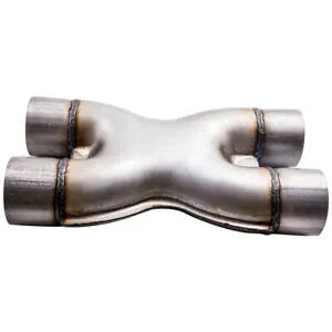 O'Reilly Auto Parts – 2.5" X-pipe Universal X Pipe Aluminized Crossover Dual Exhaust Stainless Steel