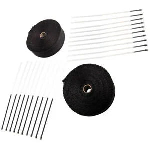 O'Reilly Auto Parts – 2 Roll x 2" 50Ft Fiberglass Exhaust Header Pipe Heat Wrap Tape + 20 Ties New