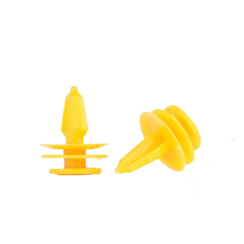 O'Reilly Auto Parts – Nylon Yellow fender bumper fastener Auto clips(6507686-AA)- 100Pcs