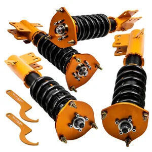 O'Reilly Auto Parts – 4x Tuning Coilovers Bundle for Subaru Forester 1998-2002 Adj. Height Shocks Struts
