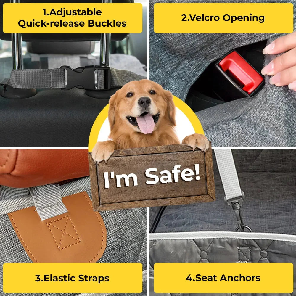 O'Reilly Auto Parts – Dog Auto Seat Protector Detachable & Waterproof Full Protection Mat - Image 3
