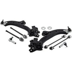 O'Reilly Auto Parts – 8 Pcs Suspension Bundle Inner Outer Tie Rod Ends for Honda CR-V 2007 – 2011 Black