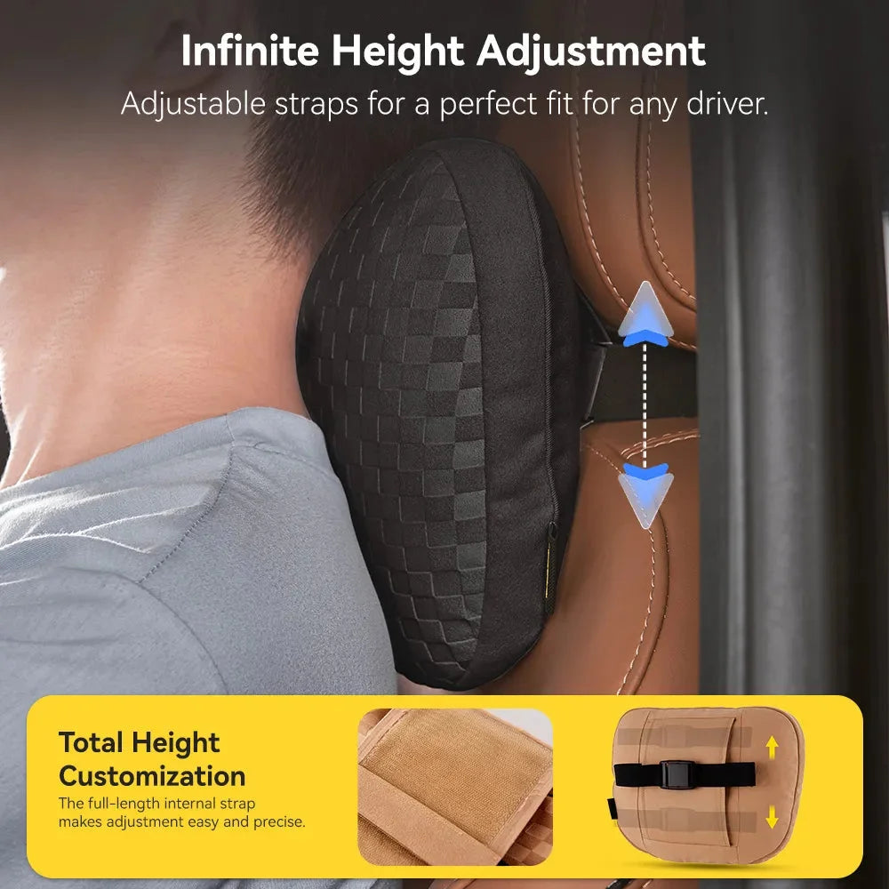 O'Reilly Auto Parts – Car Neck Pillow & Lumbar Pillow Bundle with Adjustable Strap Washable Car Add-ons - Image 5