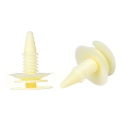O'Reilly Auto Parts – Nylon Yellow fender bumper fastener Auto clips(3065575)- 50Pcs