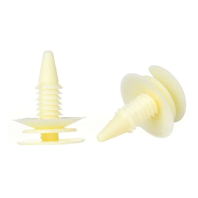 O'Reilly Auto Parts – Nylon Yellow fender bumper fastener Auto clips(3065575)- 50Pcs