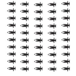 O'Reilly Auto Parts – Nylon Black fender bumper fastener Auto clips(21030249)- 50Piece