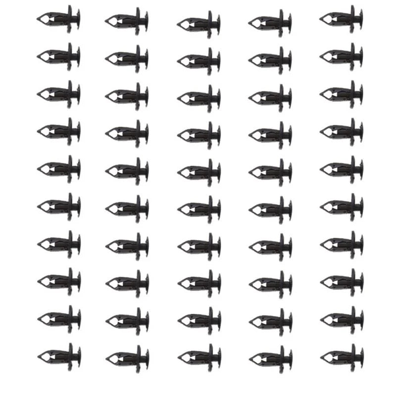O'Reilly Auto Parts – Nylon Black fender bumper fastener Auto clips(21030249)- 50Piece