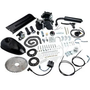 O'Reilly Auto Parts – 80cc Bicycle Motor Bundle Bike Cycling Motorized 2-Stroke Petrol Engine Bundle Black