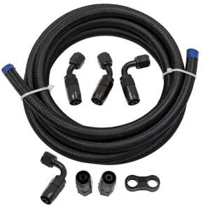 O'Reilly Auto Parts – 3M 6AN 3/8 Braided Oil/Gas/Fuel Hose Line End Fitting Hose Separator Clamps Bundle