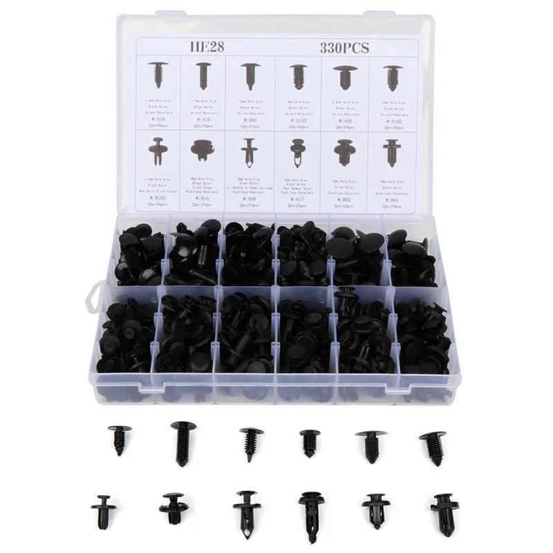 O'Reilly Auto Parts – Car Push Pin Rivet Trim Clip Panel Retainer Bundle for Toyota -330 Pcs