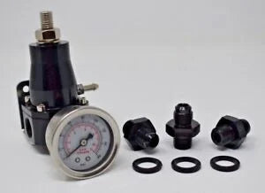 O'Reilly Auto Parts – 30-70 Psi Universal Fuel Pressure Regulator Gauge An6 Fittings Motor K Fpr USA