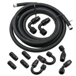 O'Reilly Auto Parts – 16FT AN10 Tank Cell Fittings SS Braided Oil Feed Fuel injection Line Hose Bundle