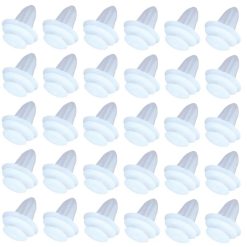 O'Reilly Auto Parts – Nylon White fender bumper fastener Auto clips( 94858299,90467-10161 )- 30Piece