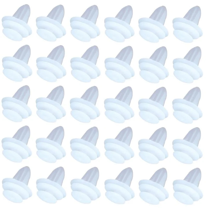 O'Reilly Auto Parts – Nylon White fender bumper fastener Auto clips( 94858299,90467-10161 )- 30Piece